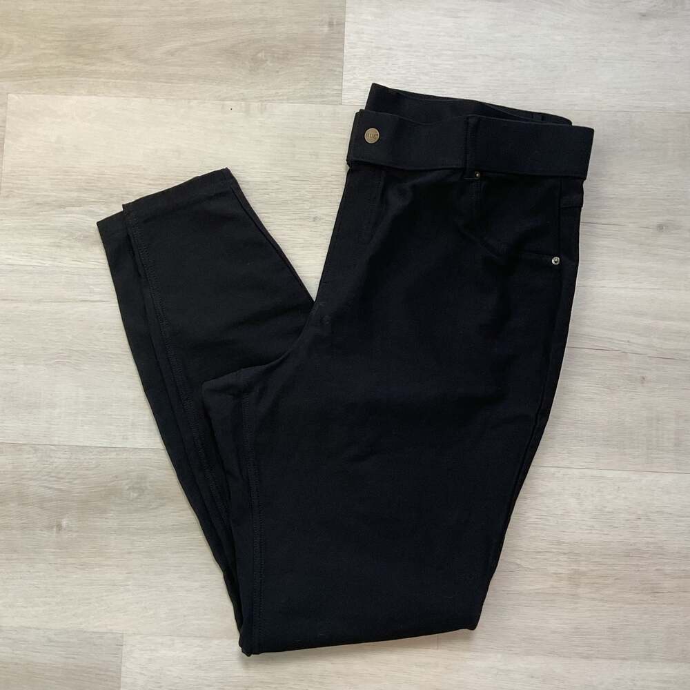 Hue Womens Pull On Jeggings Black 2XL